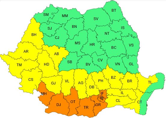 Valul de caniculă va persista sâmbătă şi duminică, pentru a treisprezecea zi consecutiv