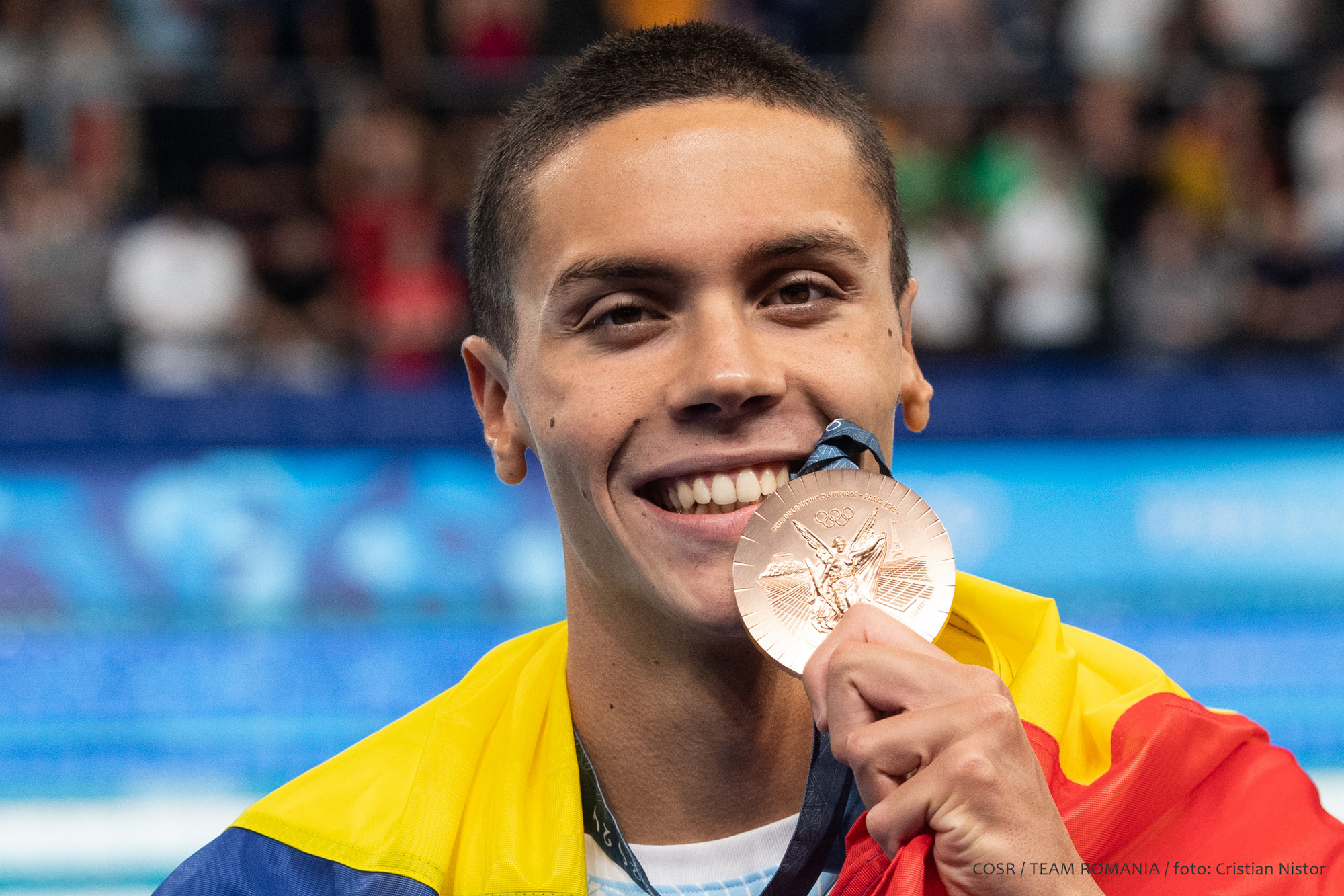 David Popovici a cucerit bronzul olimpic în proba de 100 de metri liber