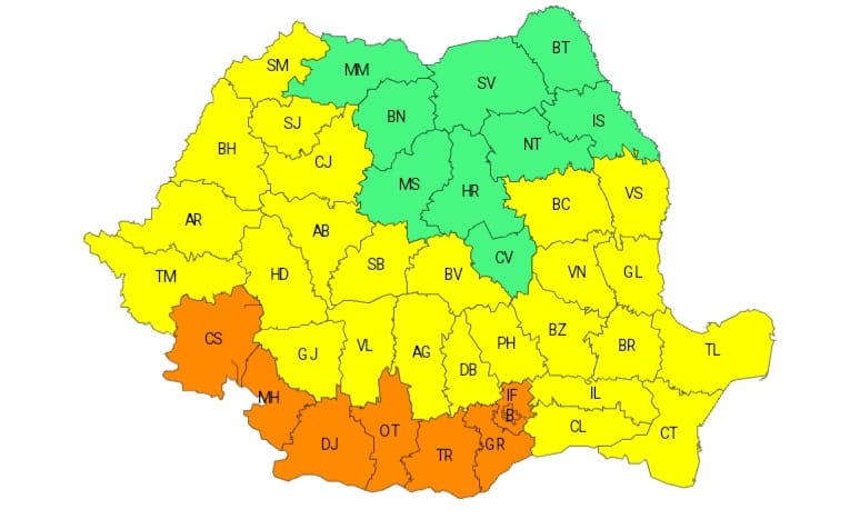 Dobrogea este sub avertizare meteorologică COD GALBEN de caniculă şi disconfort termic ridicat