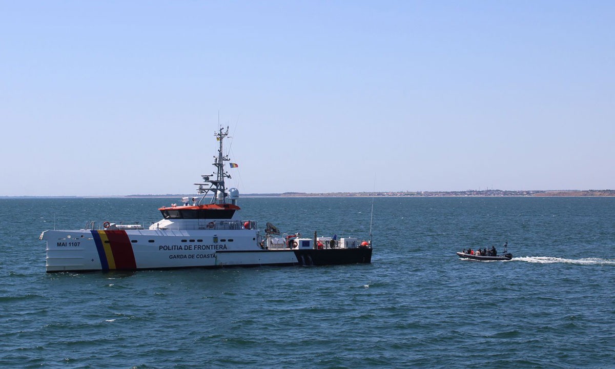 Poliția de Frontieră Română a participat la un exercițiu internațional de căutare şi salvare pe mare, sub coordonarea Agenției Frontex