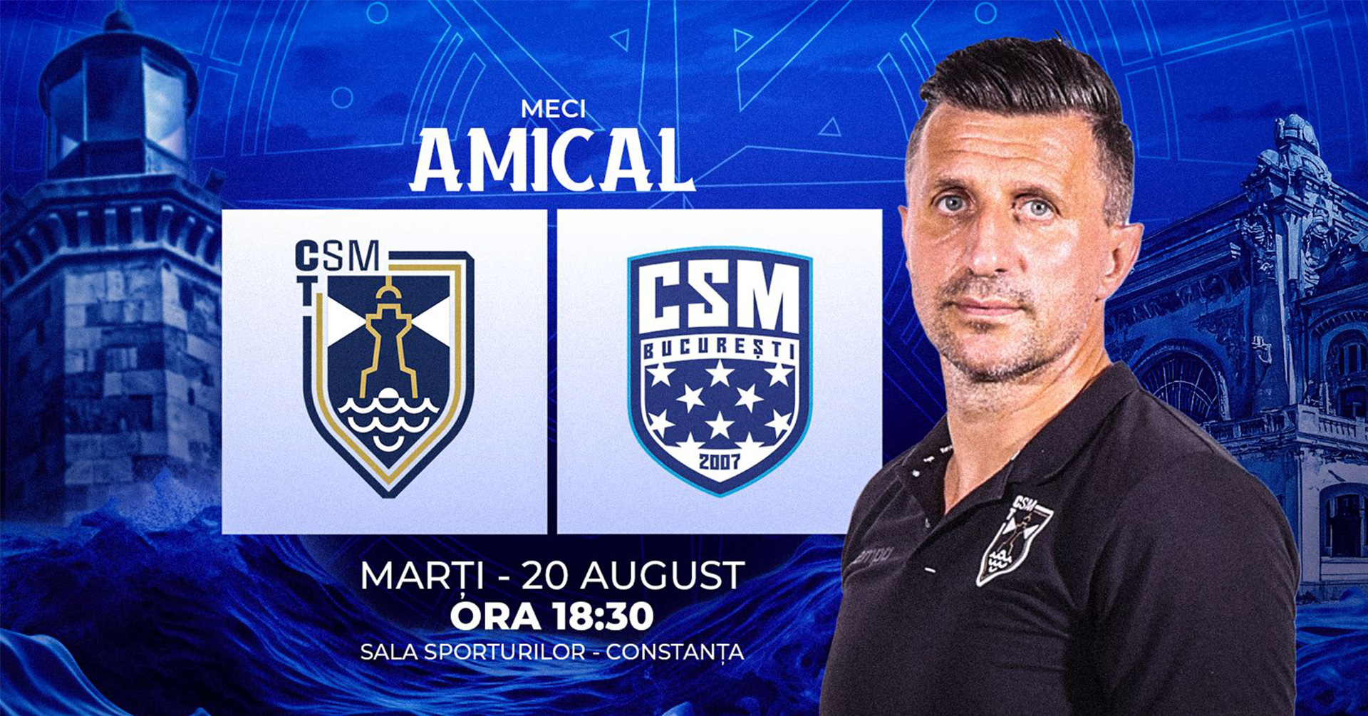 Handbaliștii de la CSM Constanța evoluează marți în Sala Sporturilor