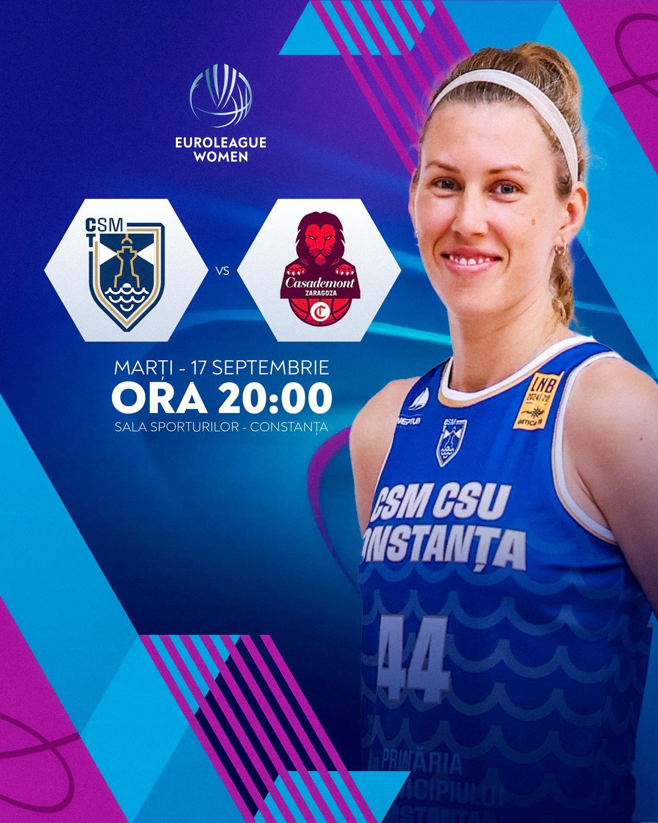 CONSTANȚA: Atenție, șoferi! Vor fi restricții de trafic în zona Sălii Sporturilor. Echipa feminină de baschet CSM Constanța joacă primul meci din EuroLeague Women