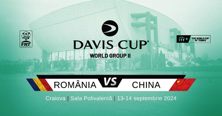 Meciuri de Cupa Davis la Craiova, România-China, în Grupa Mondială II