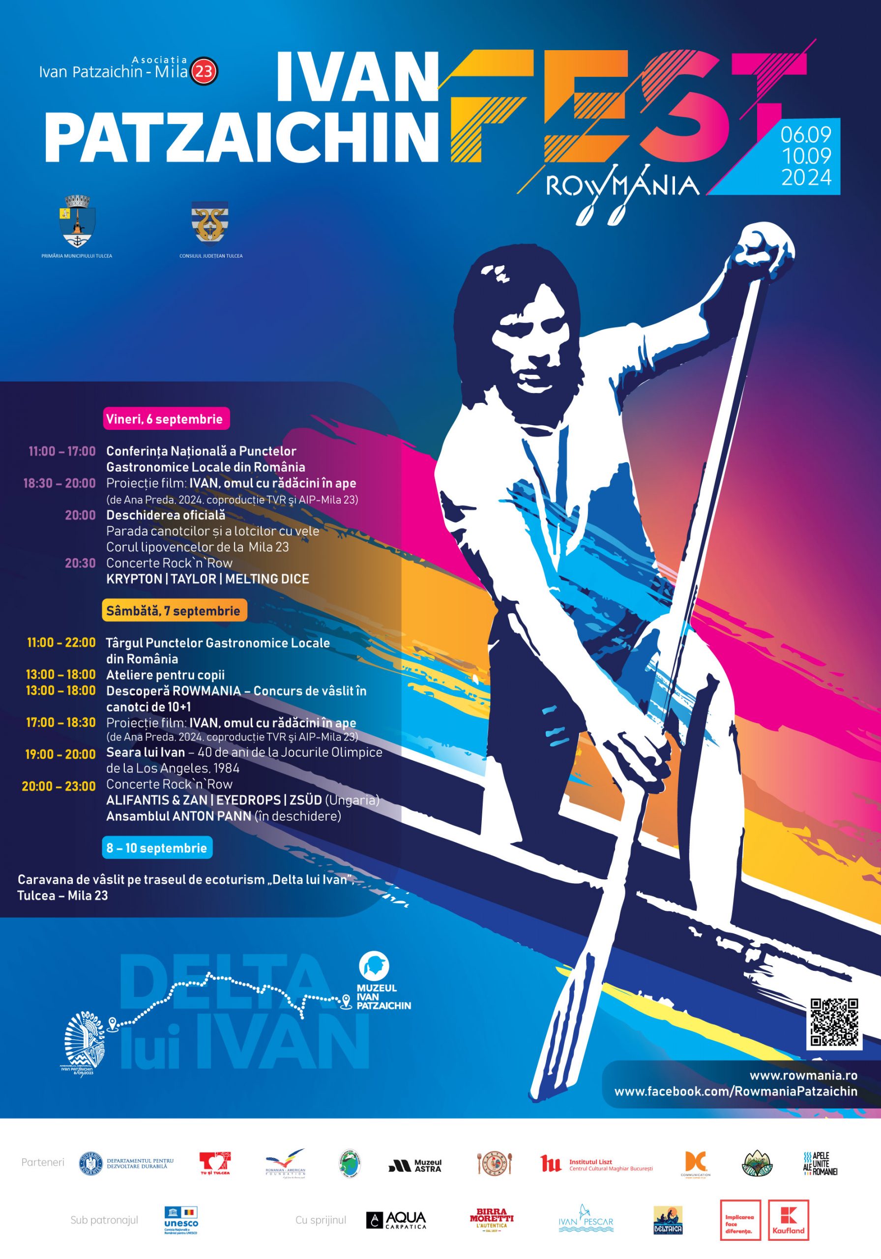 TULCEA: Pe 6 septembrie începe Festivalul Ivan Patzaichin – Rowmania