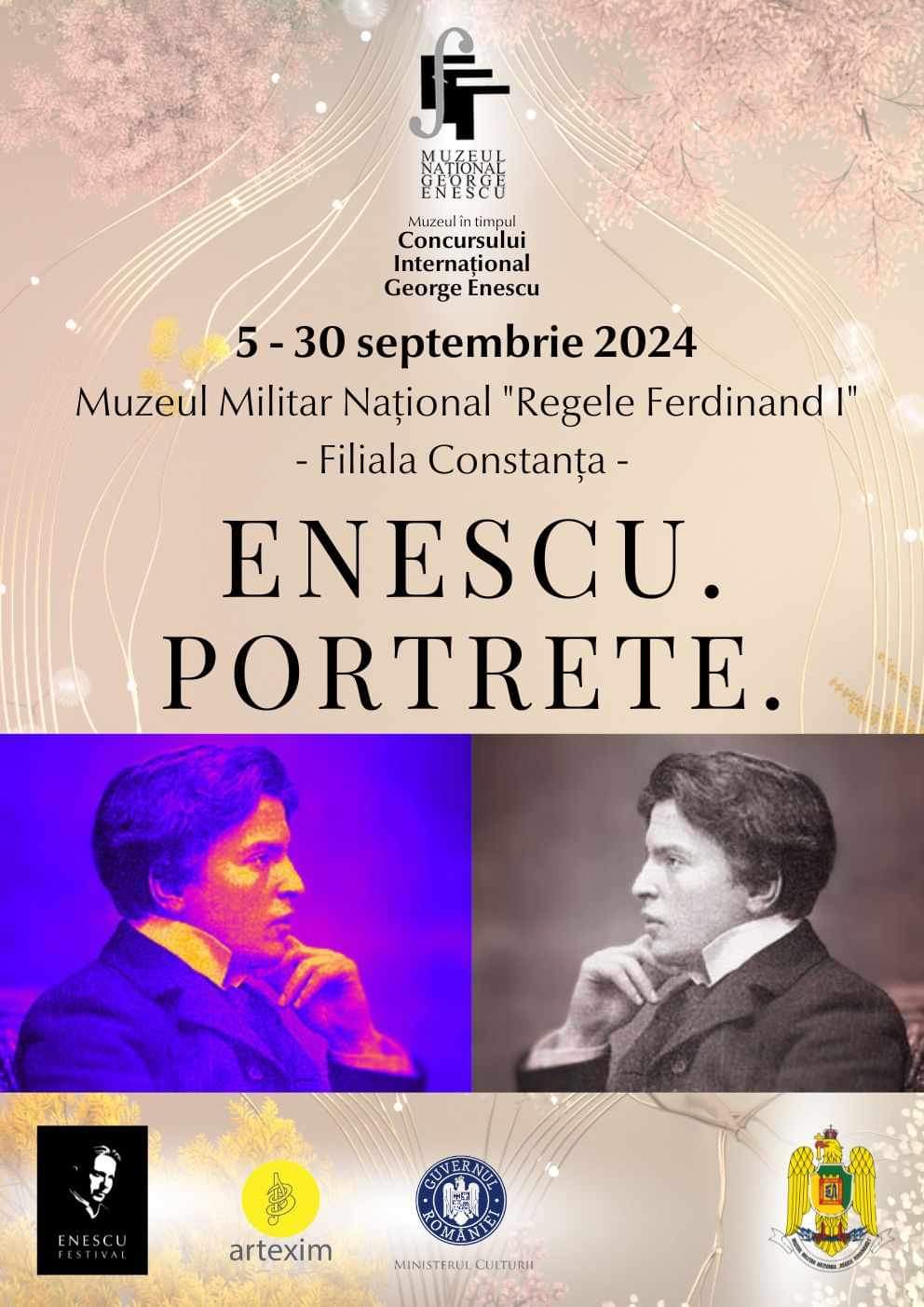 Expoziţia „George Enescu. Portrete” va fi vernisată la Muzeul Militar Național „Regele Ferdinand I”- Filiala Constanța