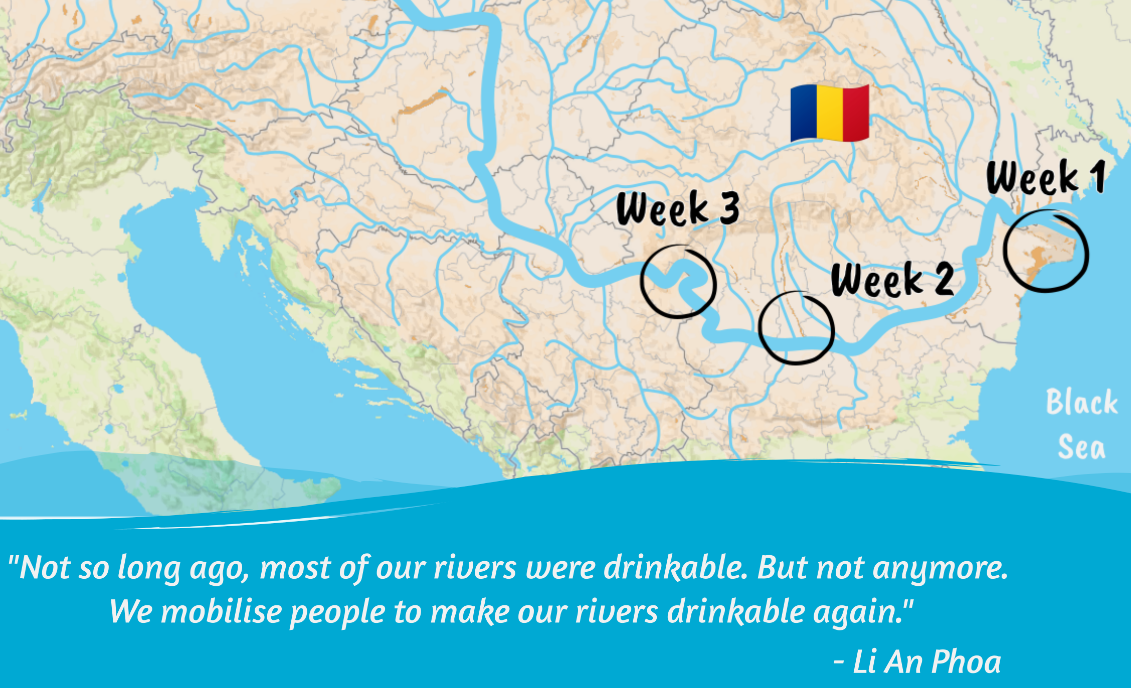 A început caravana „Dunărea bună de băut”, în cadrul proiectului Danube4all