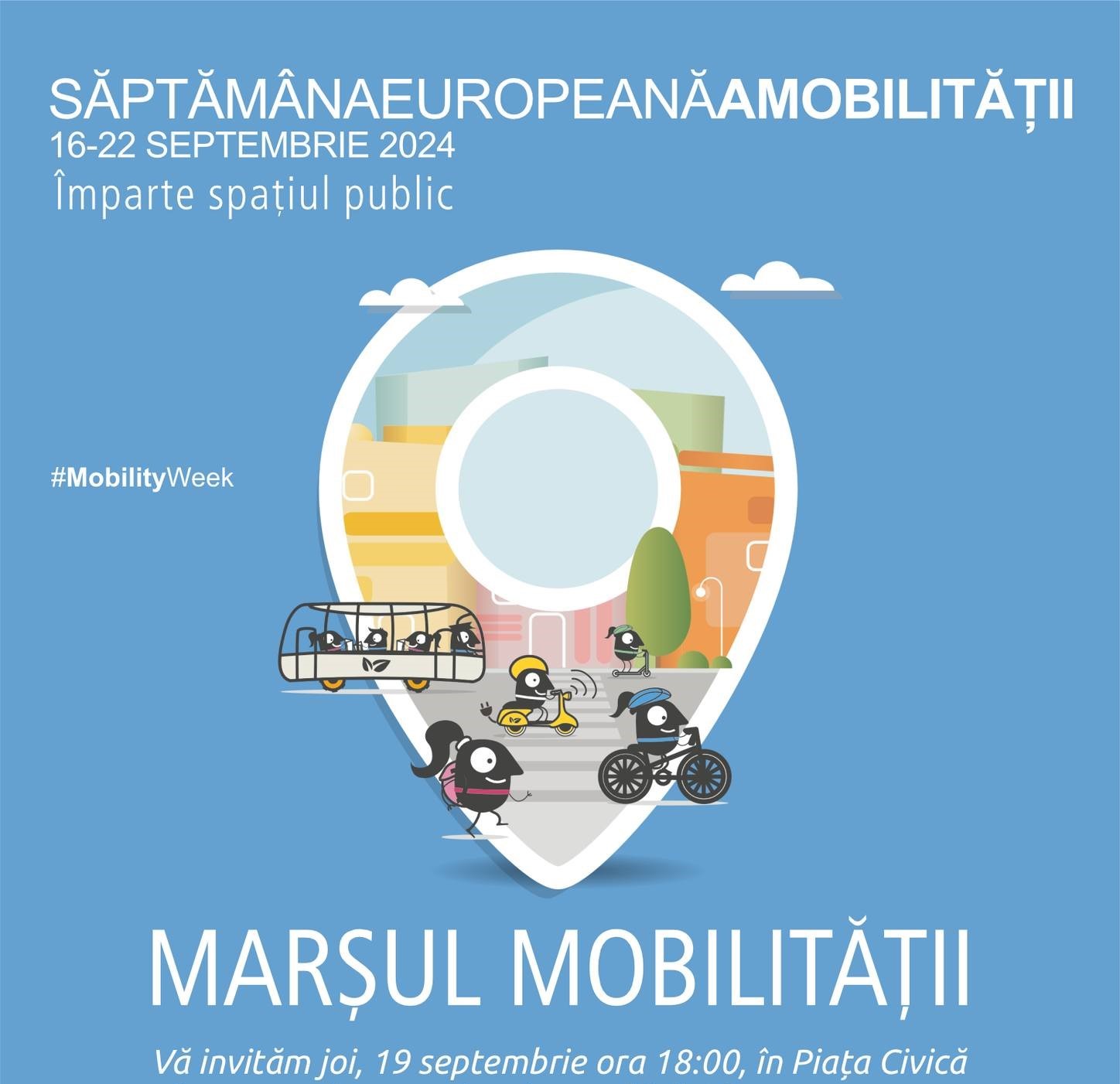 TULCEA: Evenimente dedicate „Săptămânii Europene a Mobilității”, marcată în perioada 16 – 22 septembrie