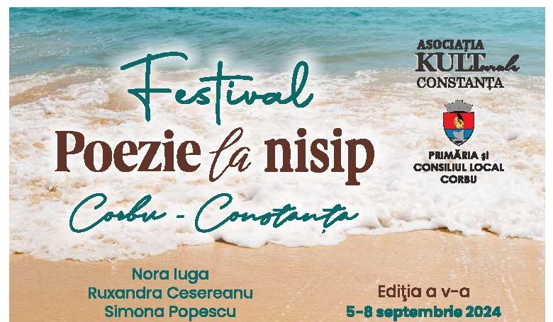 A început Festivalul Poezie la Nisip, de la Corbu. Ce poeți de renume au ajuns la țărmul Mării Negre ne spune artista Iulia Pană