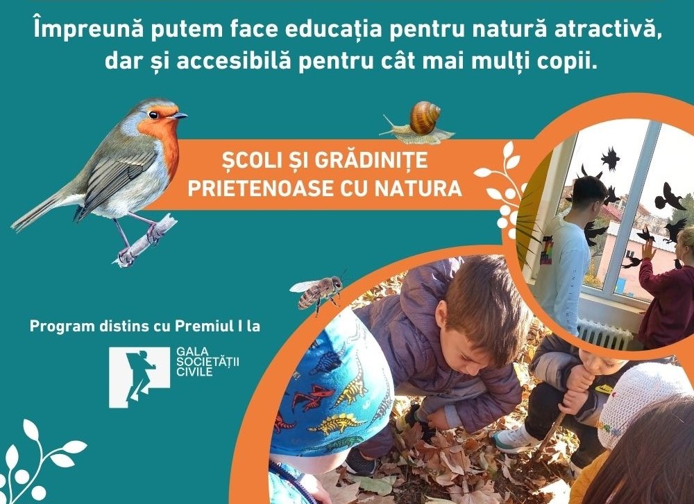 Școlile și grădinițele se pot înscrie, de astăzi, în programul SOR de educație ecologică