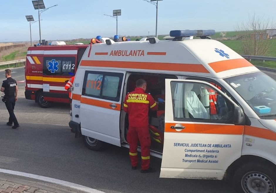 CONSTANȚA: Accident rutier la intersecția străzilor Soveja cu Semănătorului