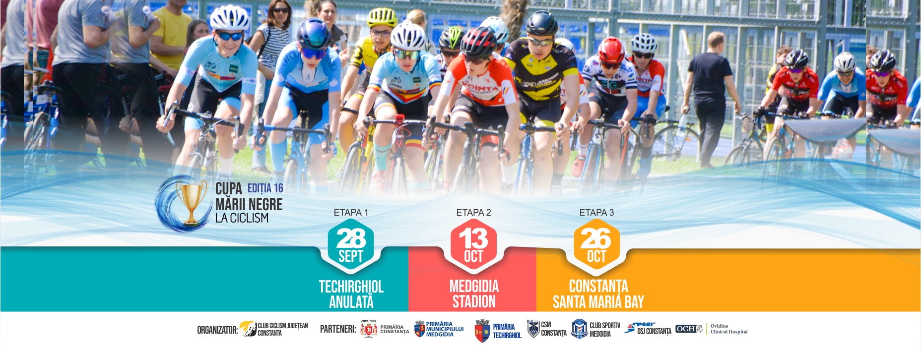 Tinerii cicliști participă la „Cupa Mării Negre” de la Constanța
