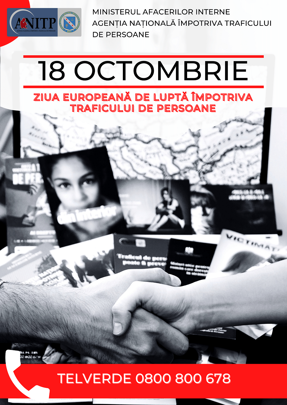 Pe 18 octombrie este Ziua Europeană de Luptă Împotriva Traficului de Persoane. “Oamenii de pretutindeni, indiferent de unde provin, merită să aibă șansa de a trăi așa cum au fost meniți să o facă – în demnitate și libertate. Fiecare dintre noi merită!”, spune Monica, o supraviețuitoare a traficului de persoane