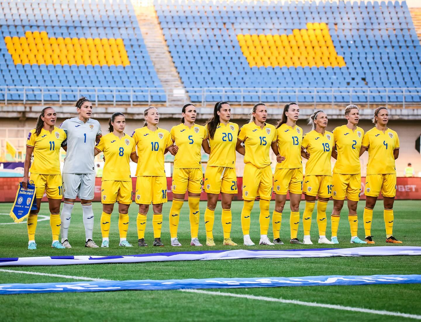 Naționala feminină de fotbal a României evoluează vineri la Ovidiu