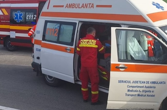 CONSTANȚA: Accident rutier între un autoturism și o motocicletă
