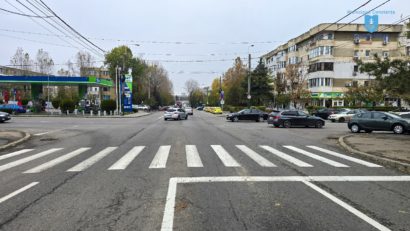S-au amânat lucrările de amenajare a sensului giratoriu de la intersecția Șoselei Mangalia cu strada Caraiman