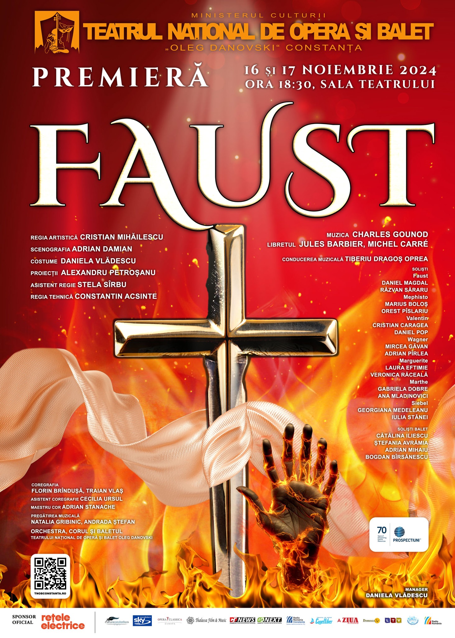 AUDIO | Premiera spectacolului “Faust” va avea loc la Teatrul de Operă și Balet “Oleg Danovski” din Constanța