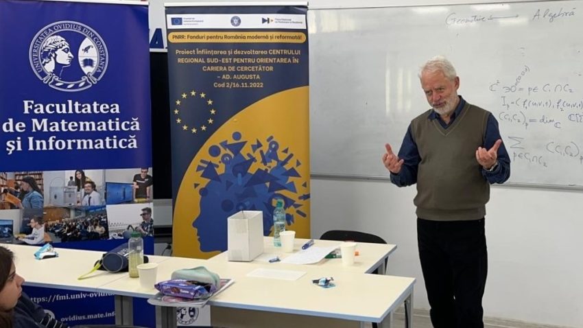 AUDIO | Matematica, un instrument de descifrare a universului. Prof. univ. dr. Alexandru Dimca, un model  pentru studenții din Constanța