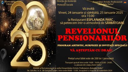 TULCEA: Bilete pentru petrecerea de Revelion 2025 dedicată pensionarilor