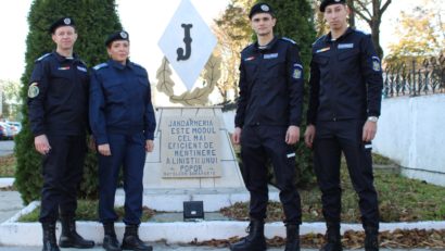 Patru noi subofițeri au depus jurământul la sediul Inspectoratului de Jandarmi Județean Tulcea
