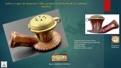 AUDIO | O pipă ceramică produsă în atelierele din Tophane, Istanbul, poate fi admirată virtual pe site-ul MINAC