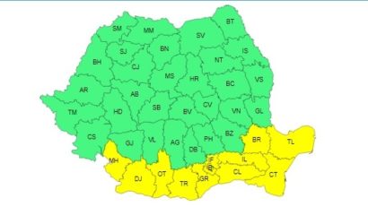 Dobrogea, sub un nou COD GALBEN de vânt puternic