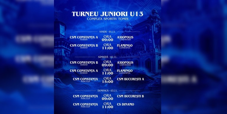 Turneele Campionatului Național de volei U13 se desfășoară la Constanța