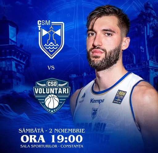 CSM Constanța vs CSO Voluntari, în Liga Națională de baschet masculin