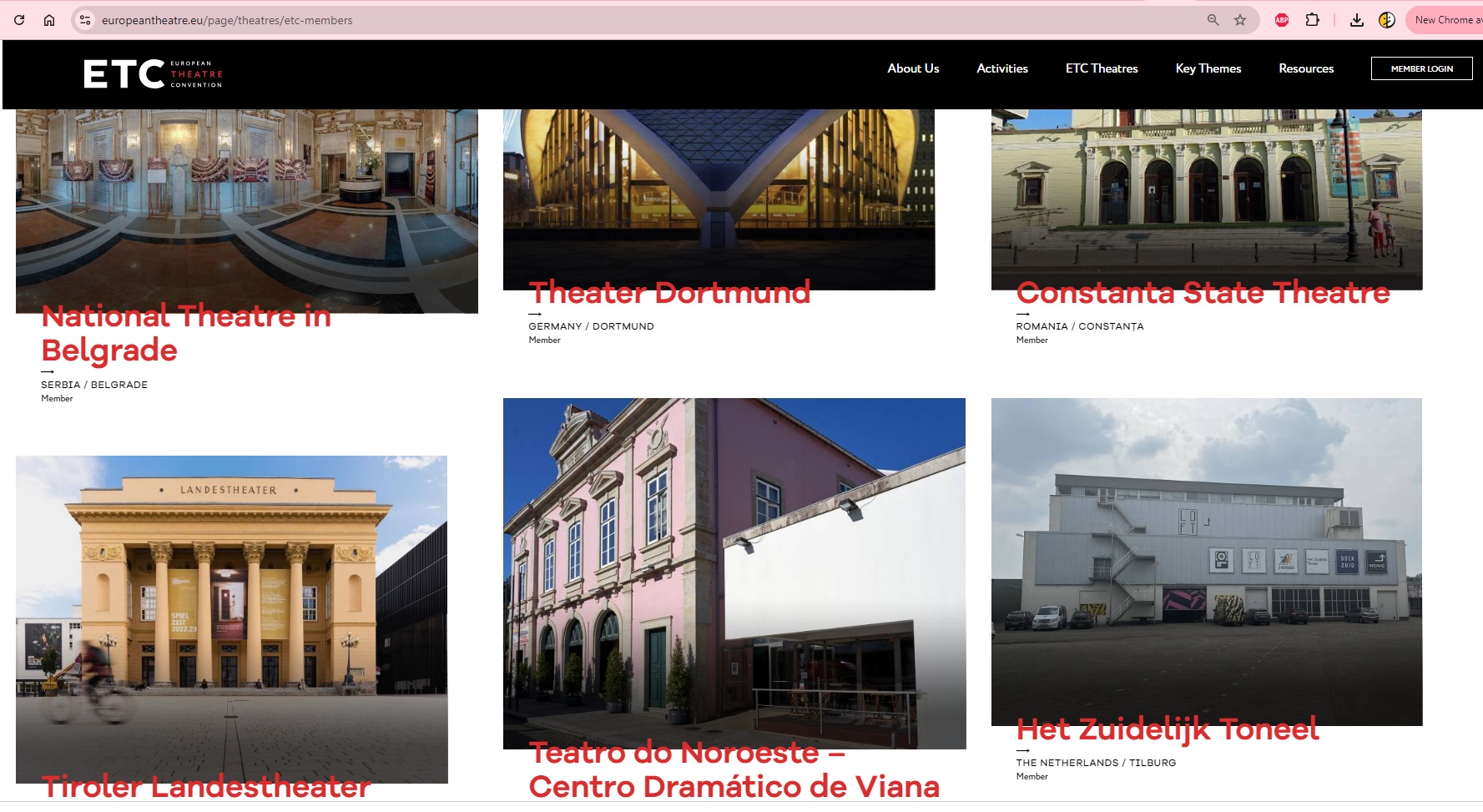 Teatrul de Stat Constanța a devenit membru al Convenției Teatrelor Europene