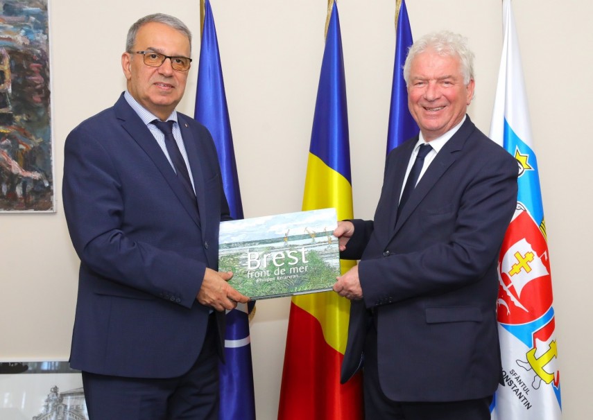 Momente emoționante la celebrarea celor peste trei decenii de relații bilaterale Constanța-Brest