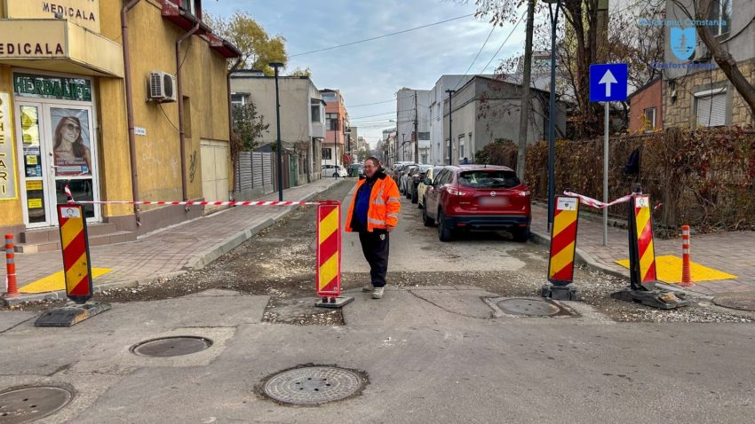 CONSTANȚA: Restricții de trafic. Se decopertează carosabilul pe strada Cuza Vodă!