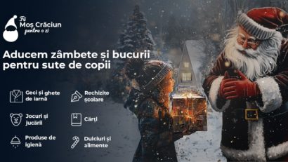 Campania Fii Moș Crăciun pentru o zi 2024 – cadouri pentru 2.000 de copii din medii defavorizate