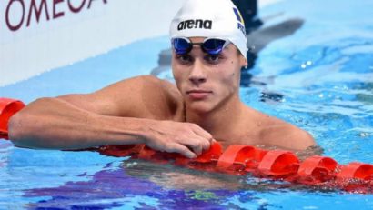 David Popovici, medaliat cu bronz la 50 m liber la Europenele Under-23 din Slovacia