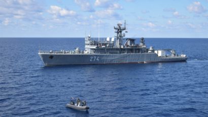 După șase luni de misiune NATO, Puitorul de mine și plase 274 „Viceamiral Constantin Bălescu” revine în portul militar Constanța