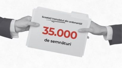 ANOSR a depus la Guvern petiţia „Scoateţi trenuleţul din ordonanţă!”