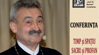 Părintele Marius Moșteanu susține ce-a de treia conferință „Timp și Spațiu, Sacru și Profan”, pe 13 ianuarie, la Biblioteca Județeană Constanța