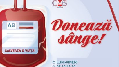 CONSTANȚA: Este nevoie de donatori de sânge, în special din grupa A!