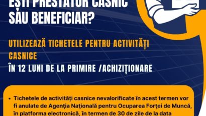 TULCEA: Sute de persoane au răscumpărat tichetele pentru activităţi casnice