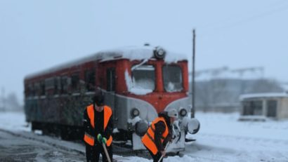 Circulația feroviară se desfășoară în condiții de iarnă. Nu sunt semnalate probleme majore