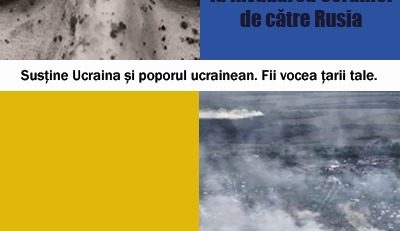 CONSTANȚA: Miting în Parcul Arheologic, la 3 ani de la invadarea Ucrainei