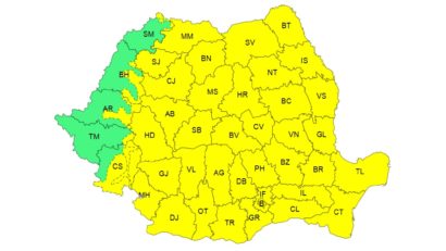 Aproape toată țara se află sub atenționare meteorologică Cod galben de ger