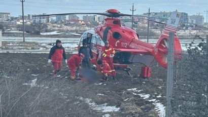 UPDATE: Accident grav lângă NĂVODARI. O persoană este încarcerată. Intervine și elicopterul SMURD