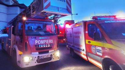 UPDATE – CONSTANȚA: Incendiu la etajul 7 al unui bloc