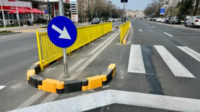 CONSTANȚA: Scuaruri la trecerile de pietoni de pe Șoseaua Mangaliei și bulevardul 1 Mai