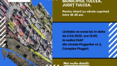 TULCEA – Licitație teren intravilan în cartierul Mesteceni: concesionare pentru tineri cu vârsta între 18 ani și 35 ani
