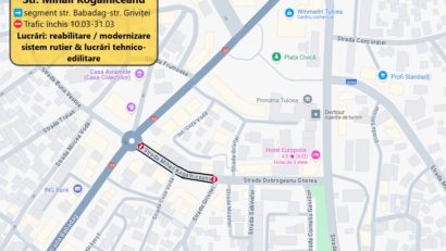TULCEA: Strada Mihail Kogălniceanu intră în reabilitare integrală. Cât durează lucrările
