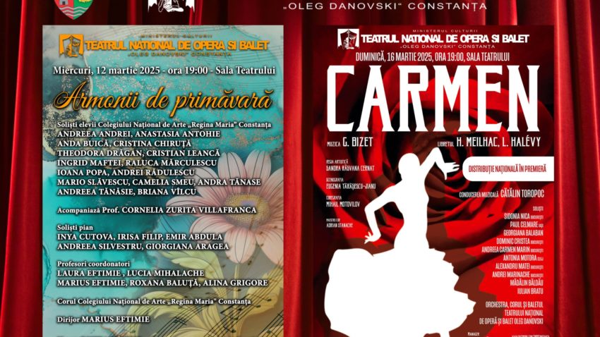 CONSTANȚA: Elevii Colegiului Național de Arte „Regina Maria”, pe scena Teatrului Național de Operă și Balet „Oleg Danovski”, în spectacolul „Armonii de primăvară”
