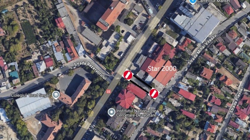 TULCEA: Un segment al străzii Războieni, închis temporar