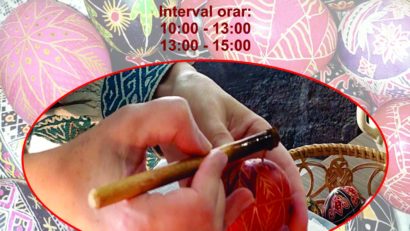 „Tradiții pascale la români. Încondeierea ouălor”, proiect cultural, ediția a II-a, la Muzeul de Artă Populară Constanța