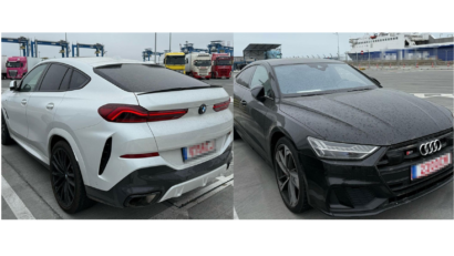 Bolizi de lux, cu numere și acte false, descoperiți în Portul Constanța