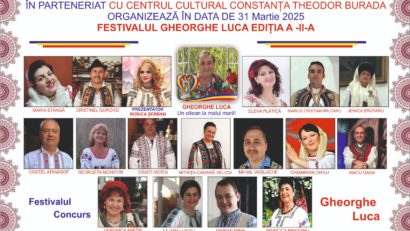 Începe cea de-a II-a ediție a Festivalului Concurs de Muzică Populară „Gheorghe Luca”
